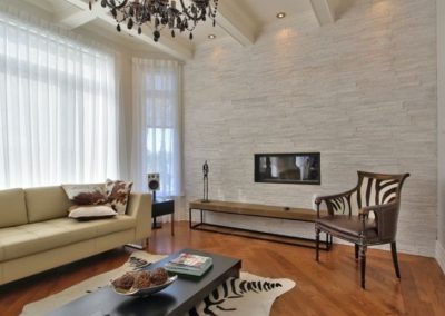 Entrepreneur en pierre et brique décorative intérieur à Montreal | Maçonnerie Rive-Sud